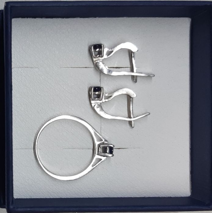 Сережки  з  кільцем  срібло 925 проба