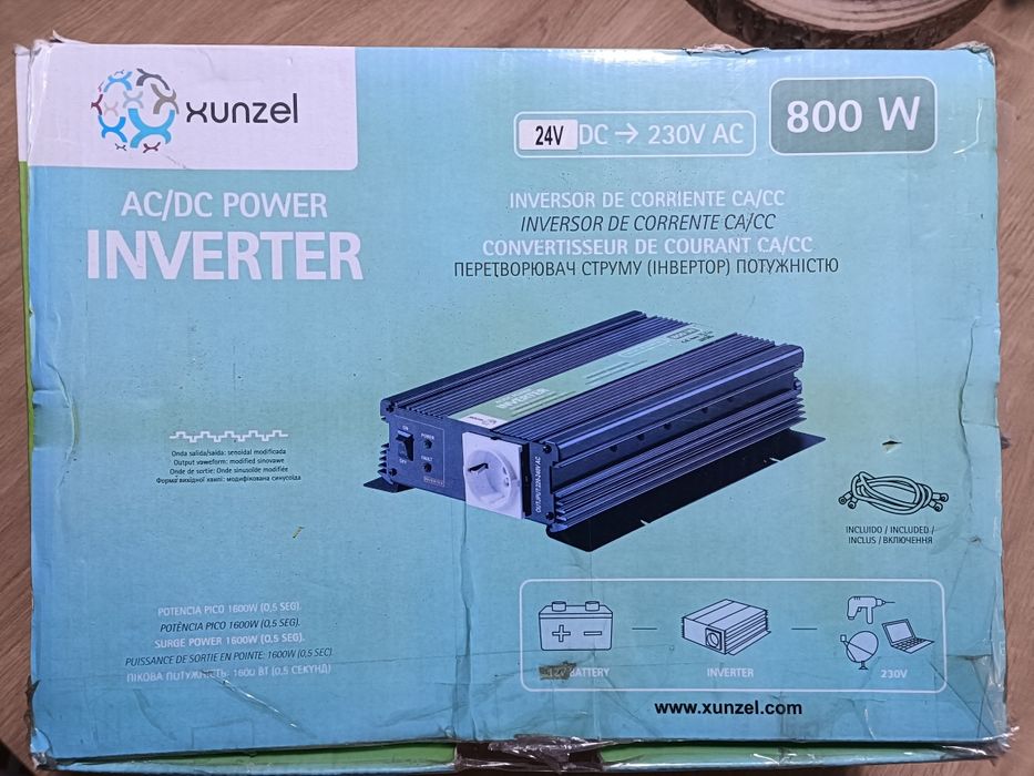 Xunzel Inversor 24v DC para 230v AC