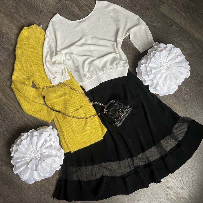 Одяг жіночий р. L спідниця AndreTan блуза кардиган блейзер теплий зима