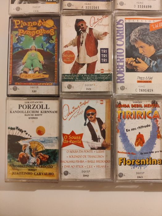 15 casettes originais + 22 casettes de surpresa