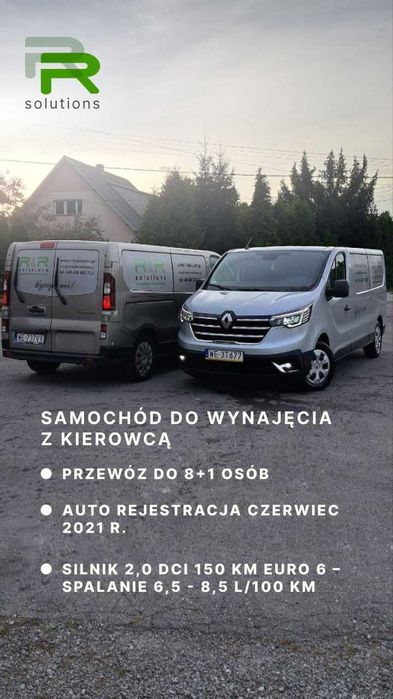 Wynajem BUS 9 osobowy Auta dostawcze