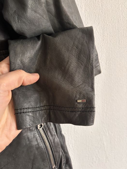 Skórzana kurtka ramoneska leather jacket kurtka wiosenna przejściowa