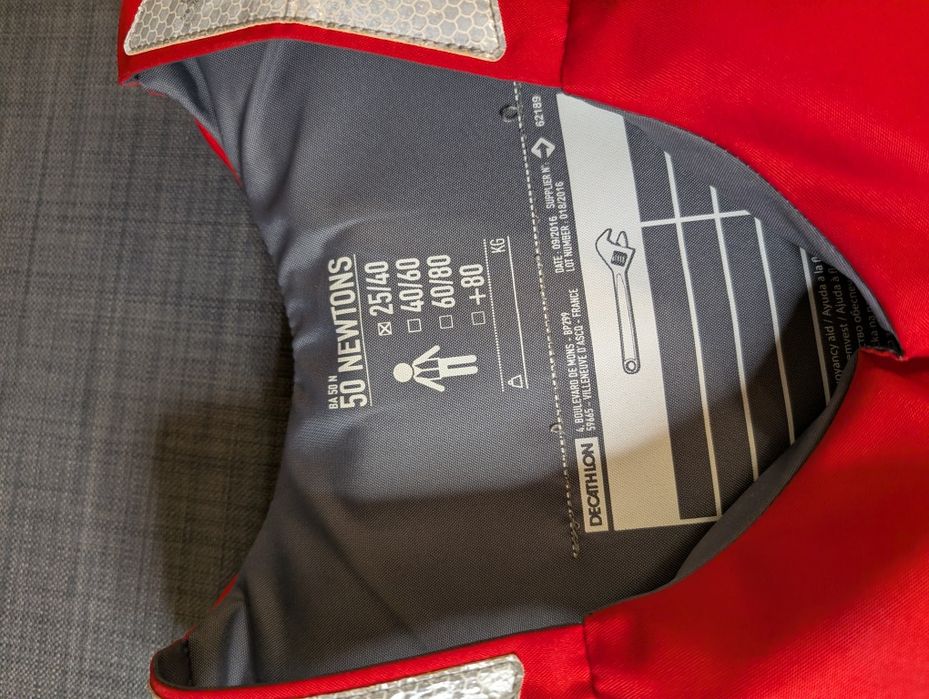 Kamizelka asekuracyjna dziecięca 25-40kg