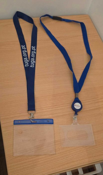 Porta-cartões com fita (lanyard) - Total e tuga.org.pt