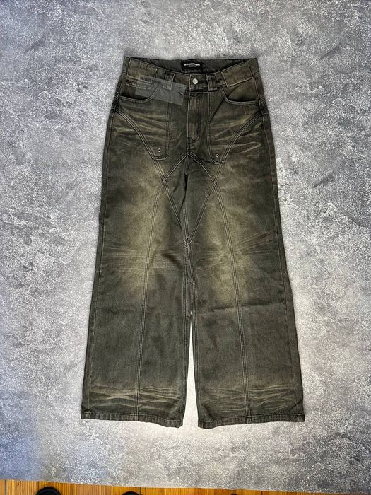 NFS NO FAITH STUDIOS baggy opium archive faded distressed джинси чорні