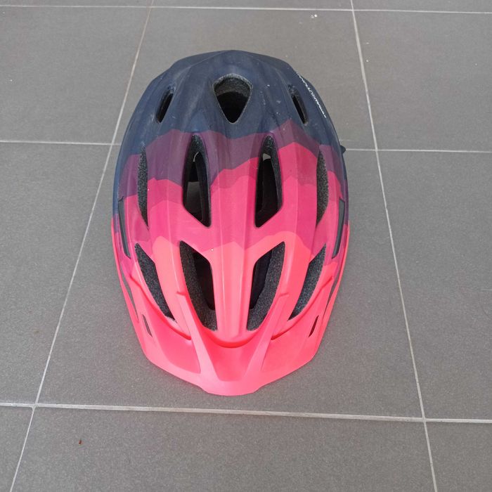 Capacete de BTT Rockrider ST500 Azul Rosa
