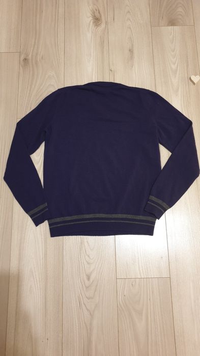 Wełniany sweter męski Calvin Klein M/L fioletowy