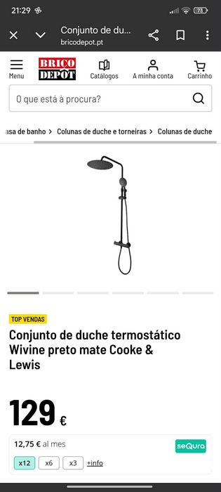 Torneira de duche