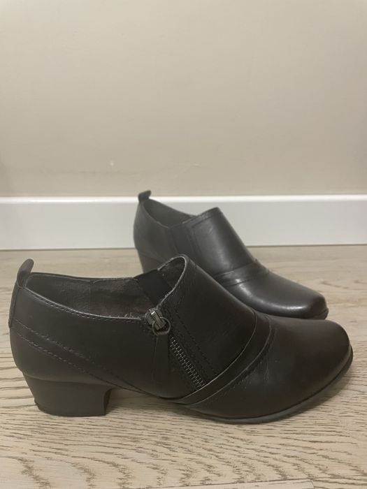 Skórzane botki 38,5