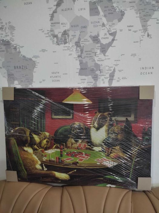 Собаки грають в покер ,картина 117*80 см