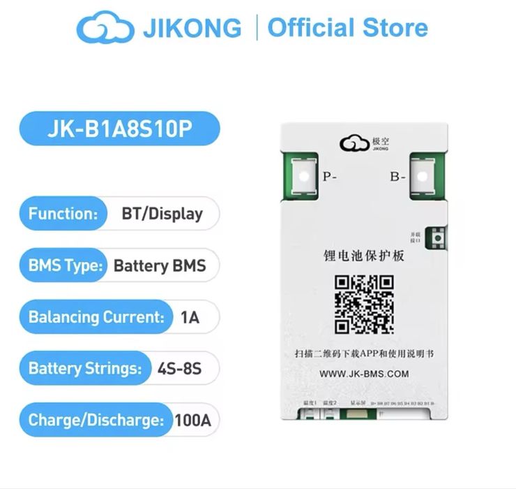 Eafc 5000 інвертор BMS JK B1A8S10P | b2a8s20p jk lcd 3.2 eafc 5000