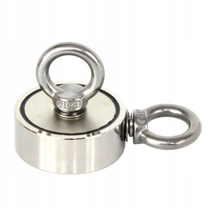 Magnes Neodymowy 350 Kg Do Poszukiwań Lina Uchwyt