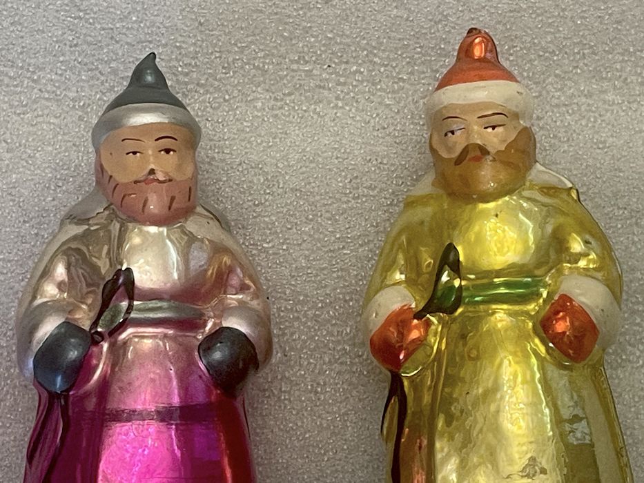 Елочные стеклянные  игрушки СССР винтажные игрушки, Новый год, Рождество