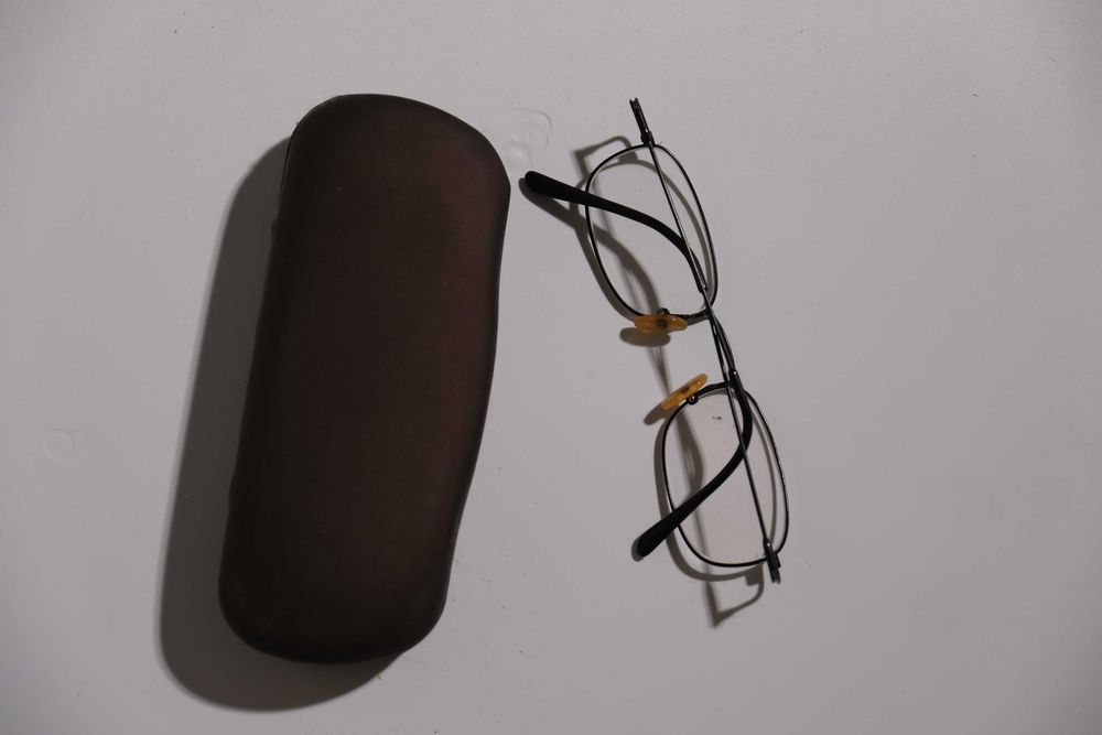 Prescription Eyeglasses with Metal Frame and Included Case