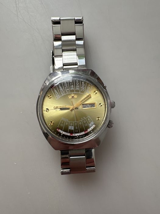 Orient Multi-Year Calendar Automatic 21 Jewels 4696725A-7A Vintage po serwisie