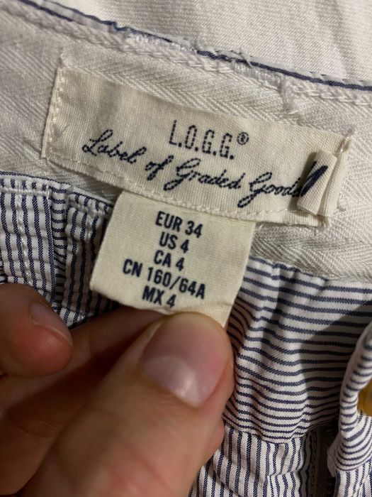 spodenki szorty bermudy lato paski old money XS 34 casual basic prążek