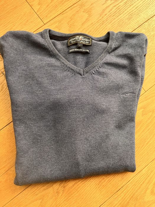 Sweter męski niebieski Hampton Republic L