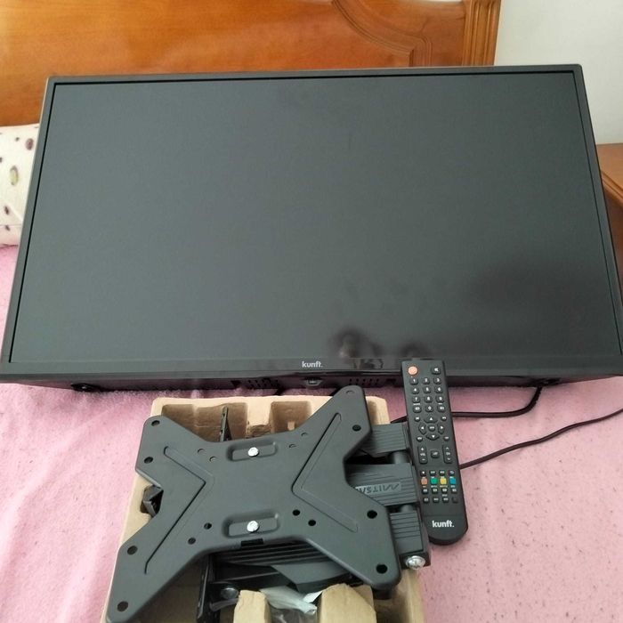 Televisão a funcionar