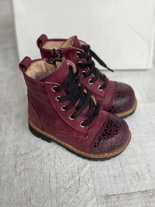 21р Ортопедические кожаные ботинки на цигейке Турция