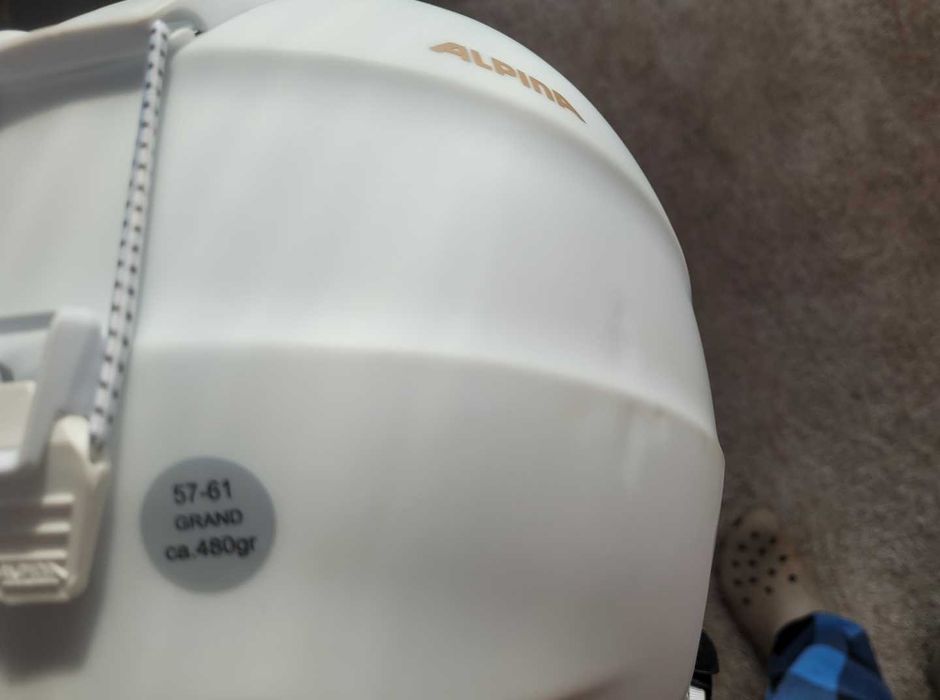 Kask narciarski Alpina Grand Lavalan White Prosecco Matt  L 57-61cm
