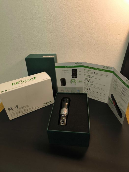 Máquina de Tatuagem EZ P3 Pro – Nova (nunca usada)