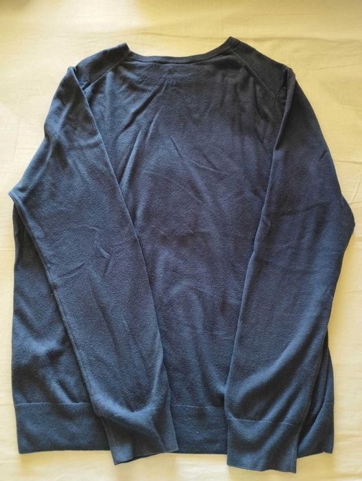 Camisola azul escura Mike Davis tamanho M