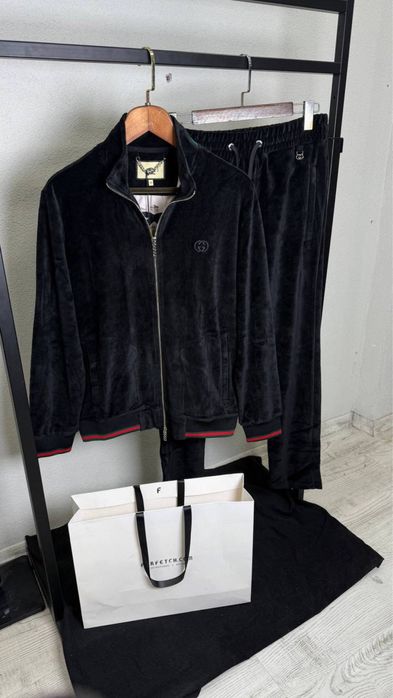 Спортивний костюм Gucci чоловічий костюм гуччі чоловічий велюровий