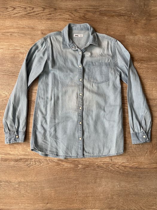 Sinsay koszula jeansowa 140 jeans koszulka bluza