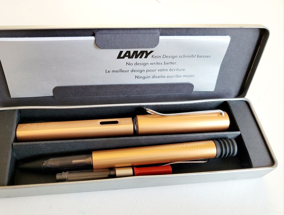 LAMY zestaw prezentowy pióro wieczne, długopis, konwerter, nie używane