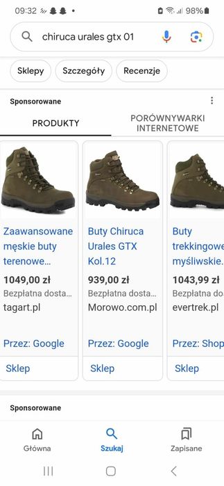 Buty taktyczne Chiruca Urales  buty myśliwskie , turystyczne
