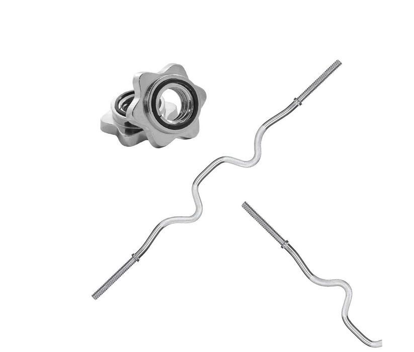 Gryf mocno łamany sztanga 120cm 28mm stalowy zacisk NOWY KR