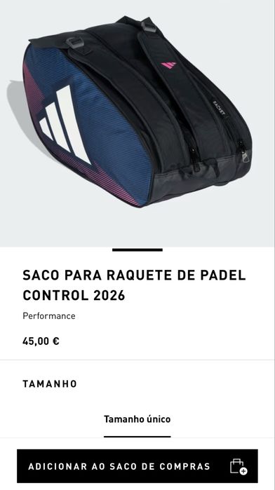 Saco Adidas para raquete padel control 2026