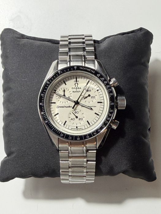 omega swatch moonswatch 1965 stainless steel