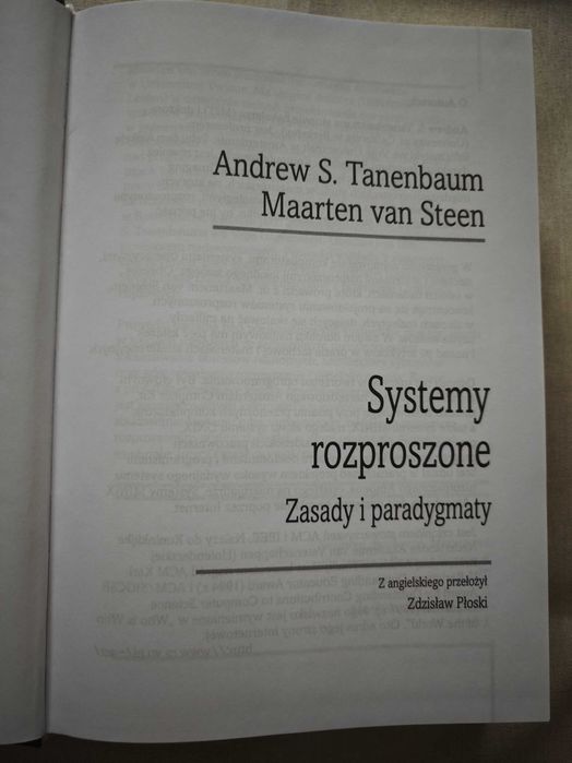 Klasyka Informatyki Systemy rozproszone Zasady i paradygmaty Tanenbaum WNT 2006
