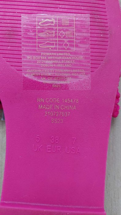 Шльопанці Primark розмір 38