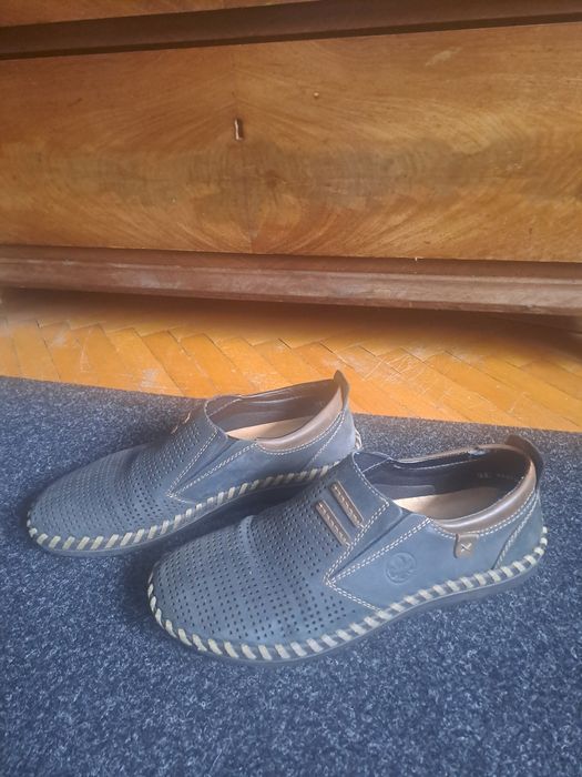 Pólbuty męskie wsuwane Rieker 43 wiosenno letnie skóra