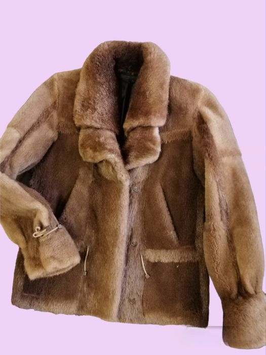 Полушубок женский из натурального меха