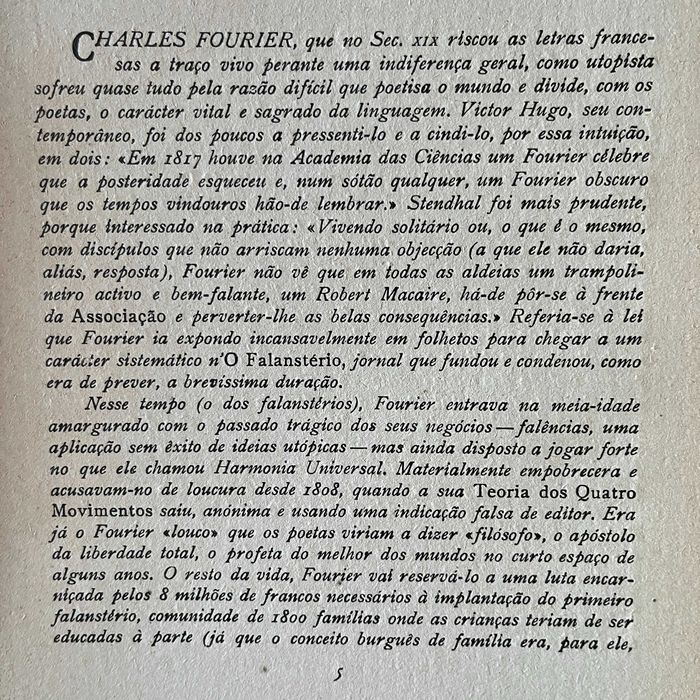 Charles Fourier - Quadro Analítico da Corneação (& etc, contramargem)