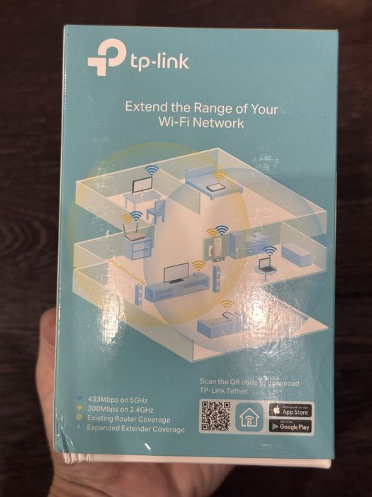 Усилитель сигнала WI-FI tp-link AC750 RE200