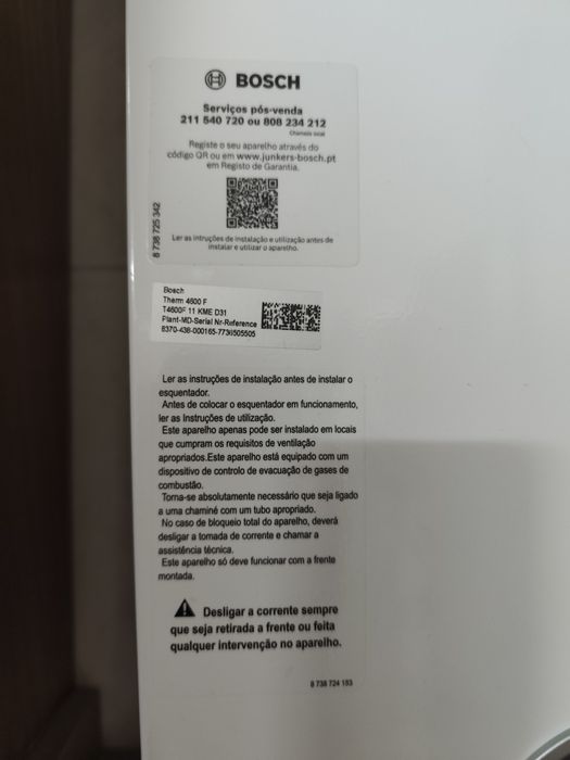 Esquentador Bosch T4600F 11 KME