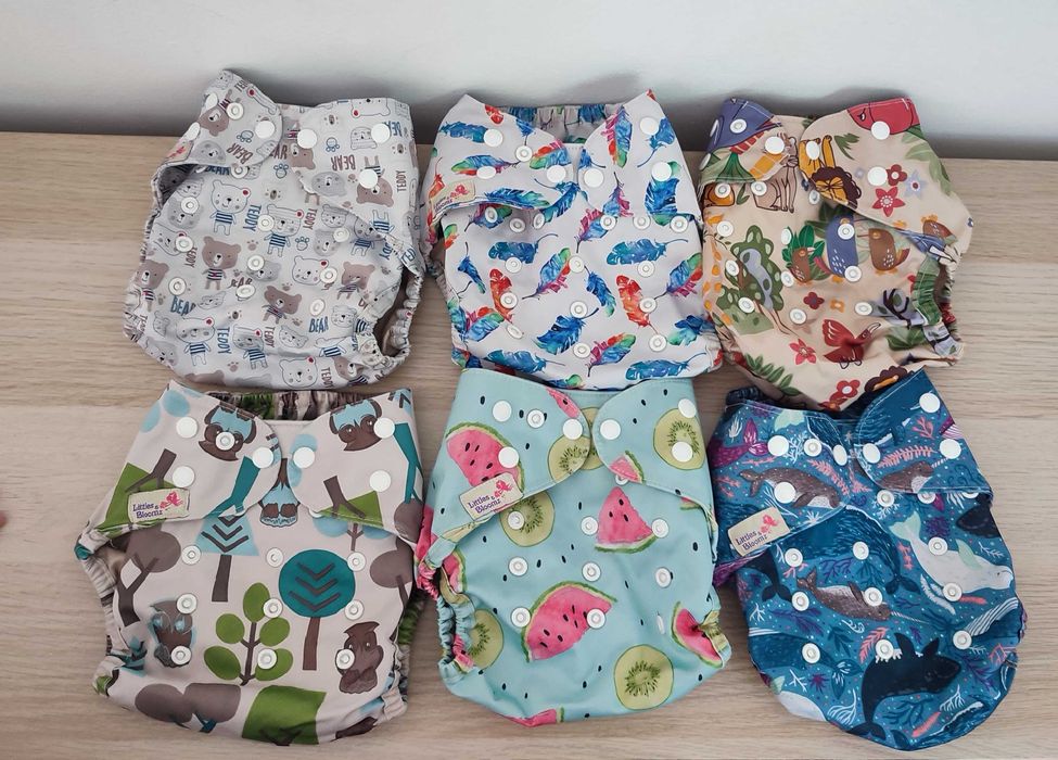 Fraldas reutilizáveis + absorventes +saco