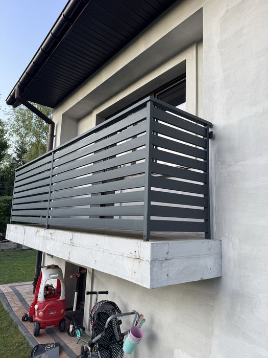 Balustrada balkonowa profile 80x20  z demontażu 2 szt