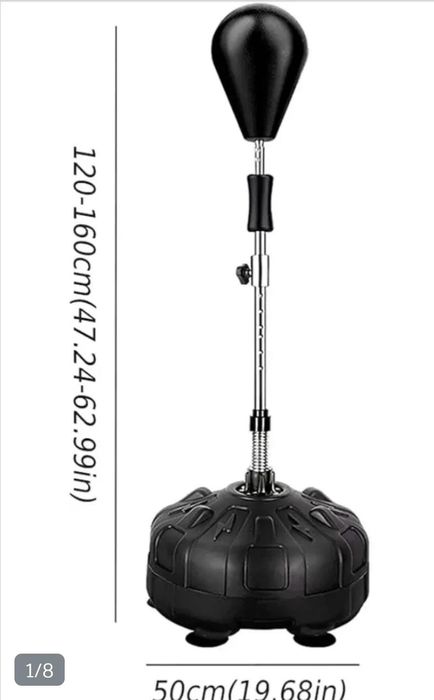 Saco de Boxe de Pé / Punching Ball Ajustável (120-160cm) – NOVO em Caixa