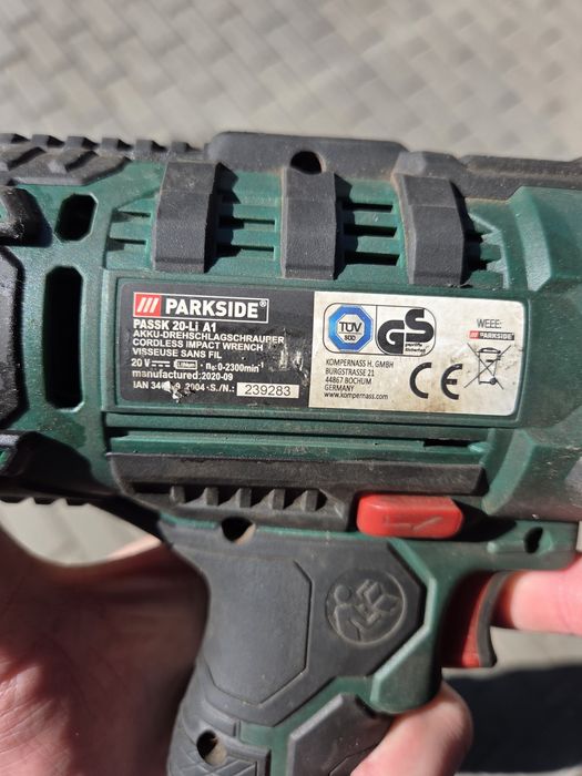 Klucz udarowy parkside 20v