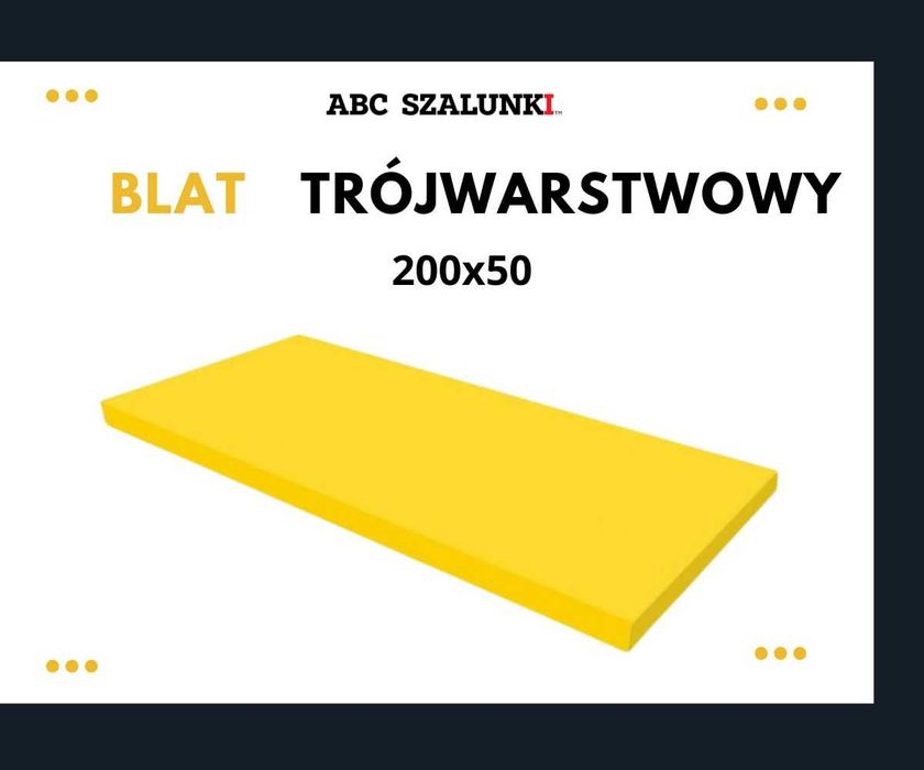 Blaty trójwarstwowe 200x50 nowe strop szalunki CN