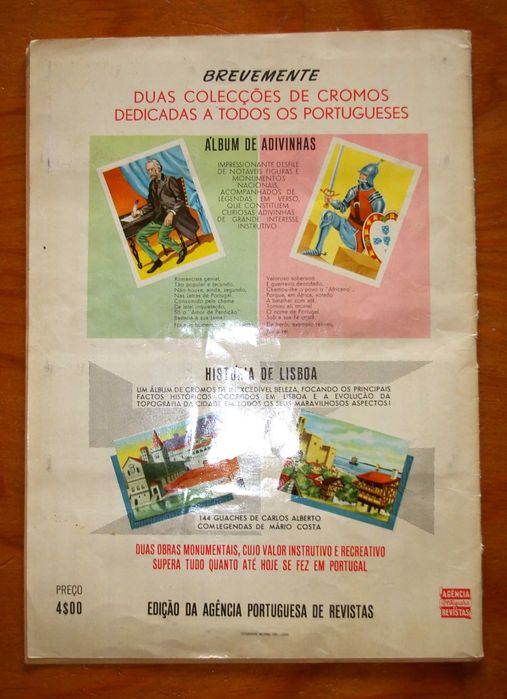 Caderneta de cromos antiga.