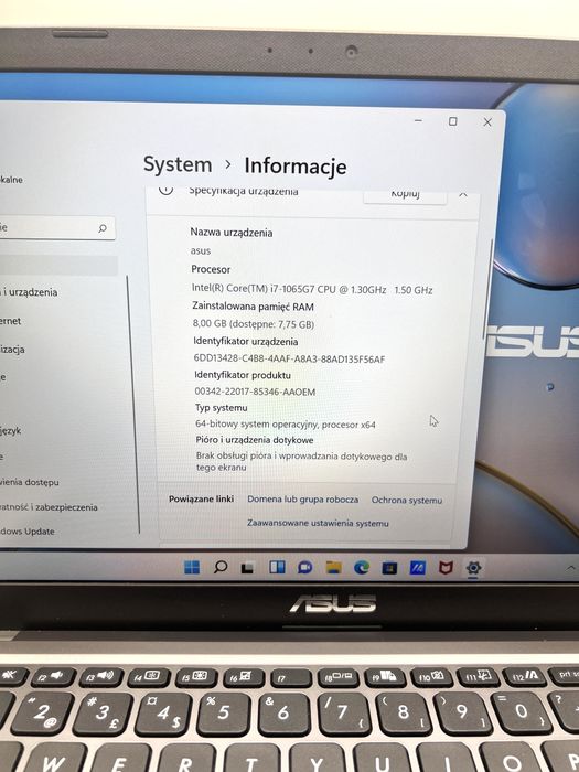 -= Asus X415J =- i7, 8GB/475SSD ideał!