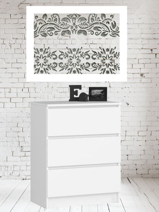 Szablon, malarski, DIY, crapbookingu, tynk ozdobny - Nr C 20