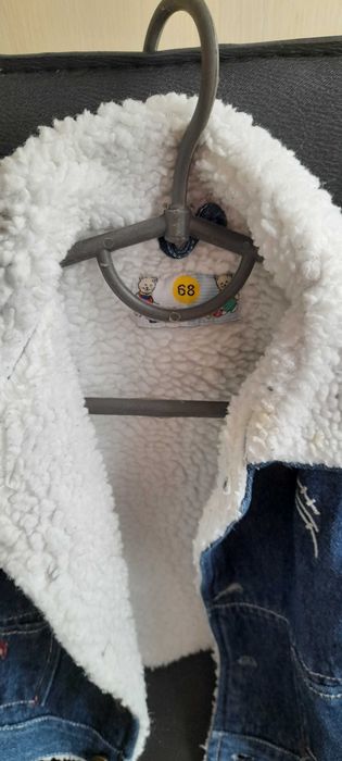 Джинсова куртка на овчині 68  розміру