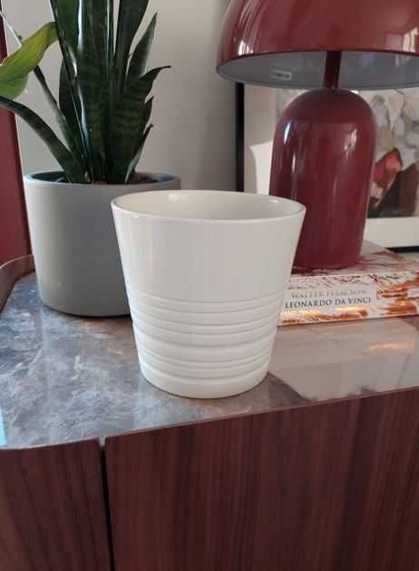 *** doniczka osłonka ceramiczna IKEA Muscot wys.14 cm ***